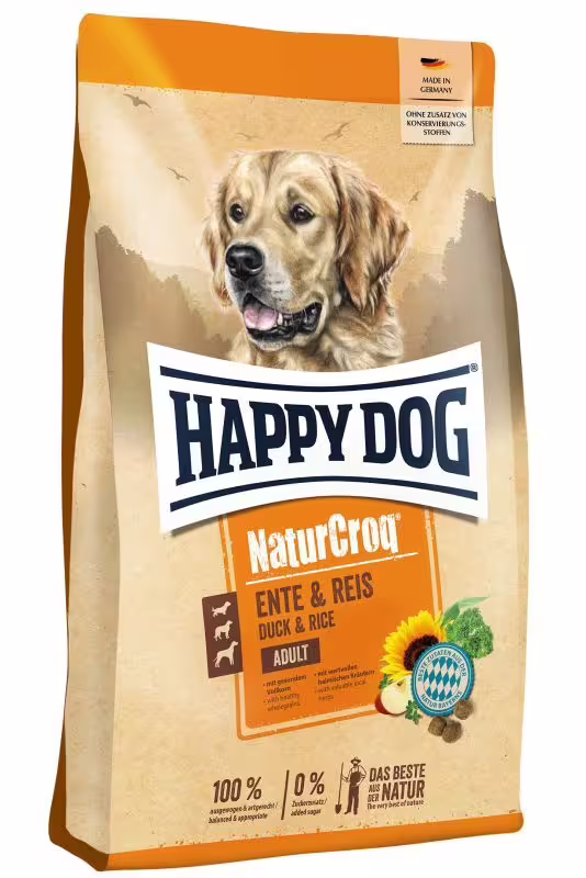 Happy Dog NaturCroq Ente & Reis 11 kg Happy Dog NaturCroq Ente & Reis 11 kg
