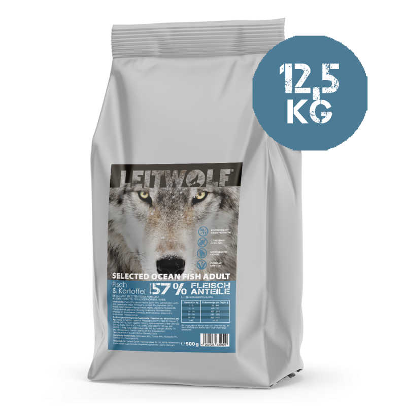 Leitwolf Selected Ocean Fish Adult Fisch & Kartoffel 12,5 kg Leitwolf Selected Ocean Fish Adult Fisch & Kartoffel 12,5 kg