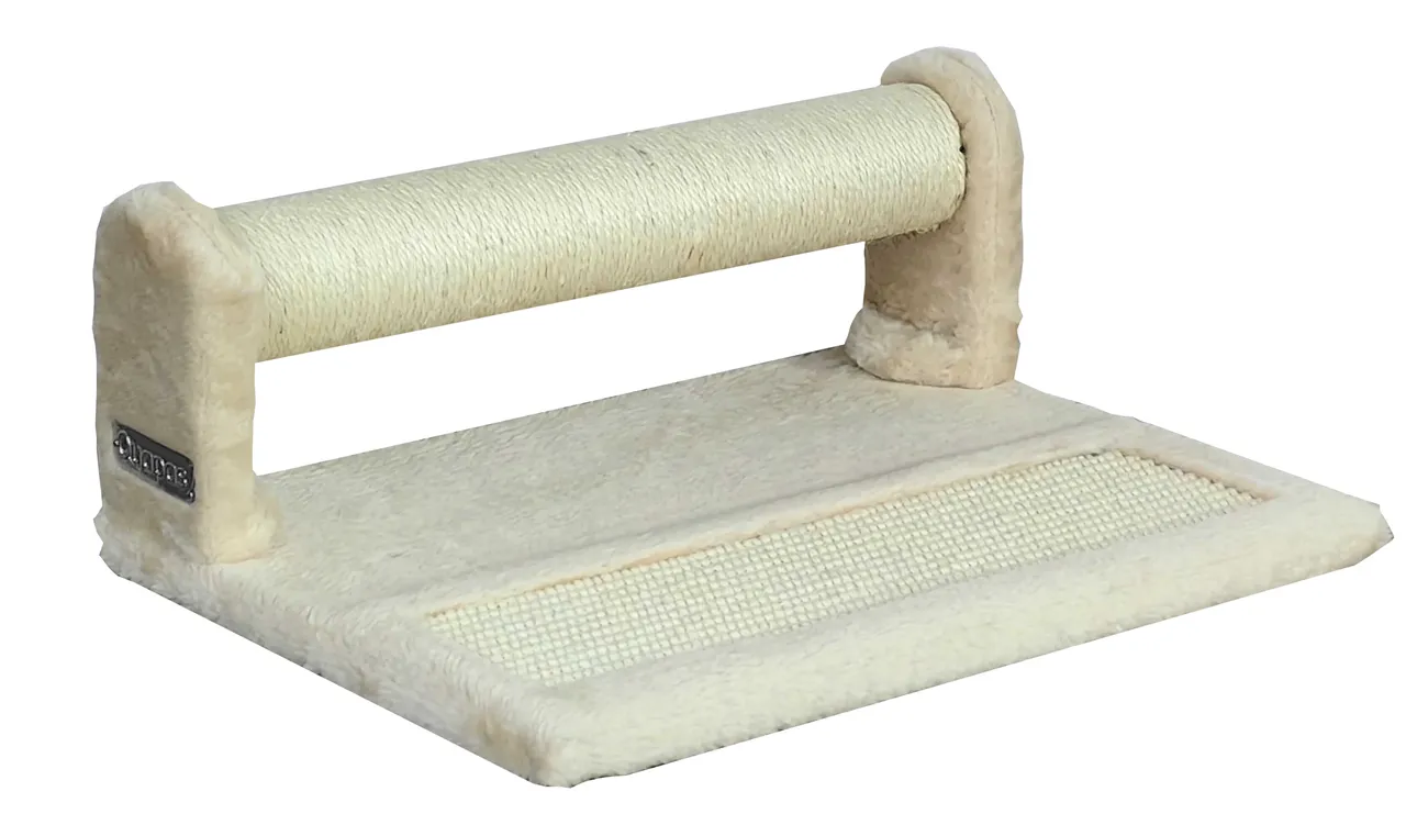 Quapas Cat Scratching Cylinder Board Beige
