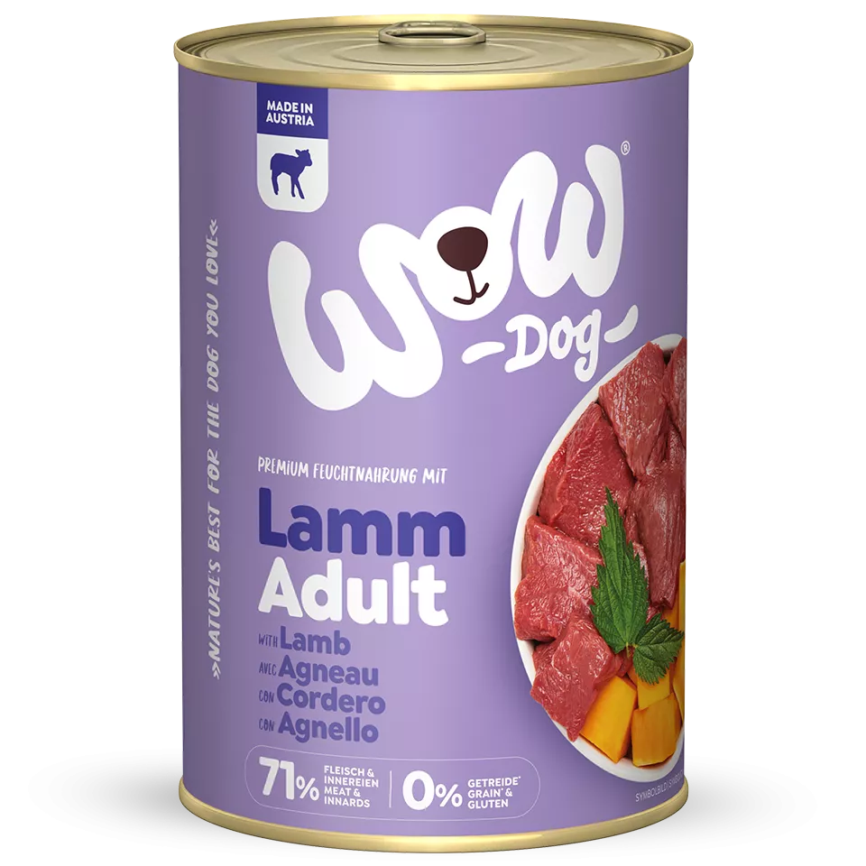 Wow Dog Adult | Mit Lamm 6x400g Dosen
