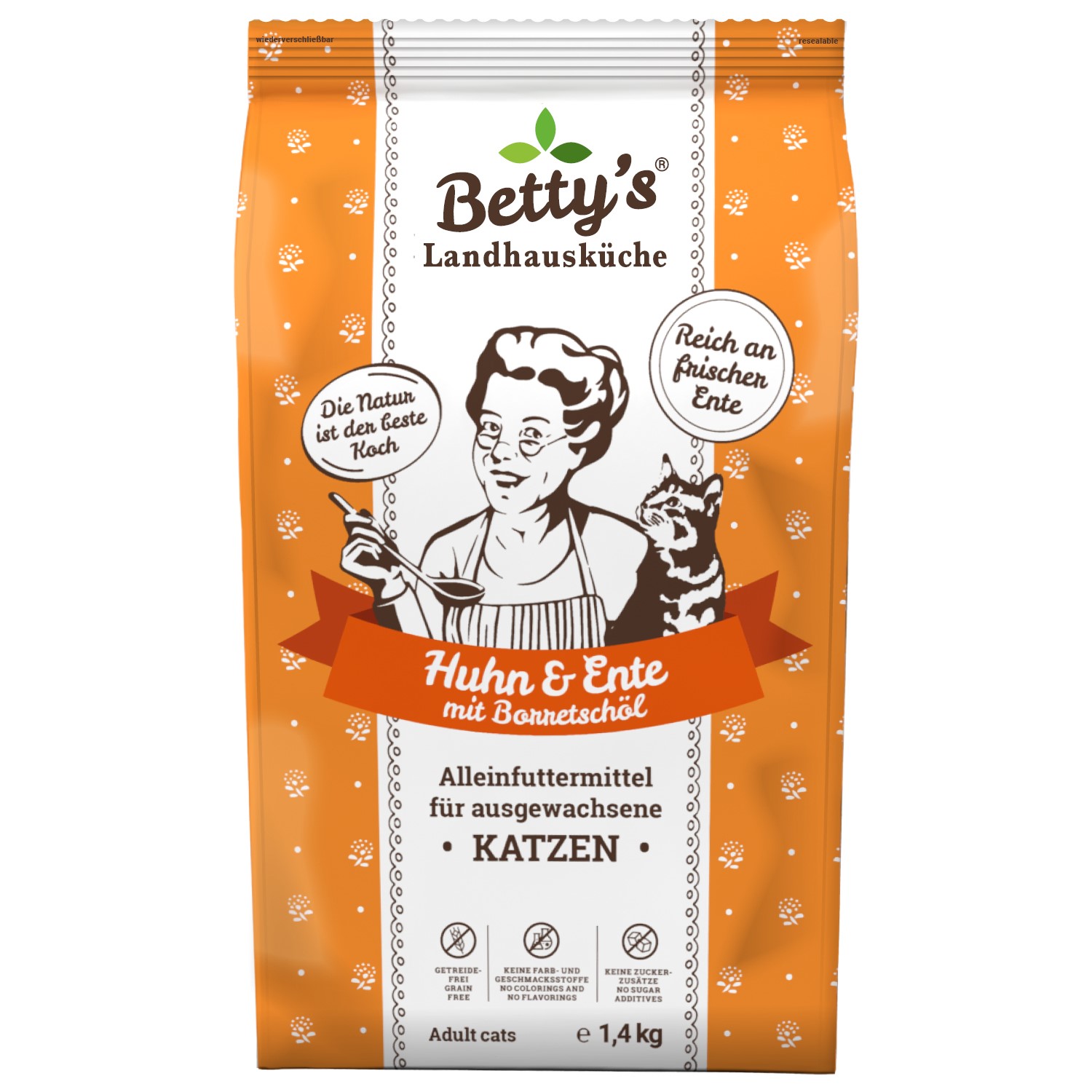 Betty`s Katze Adult Huhn und Ente 1,4kg