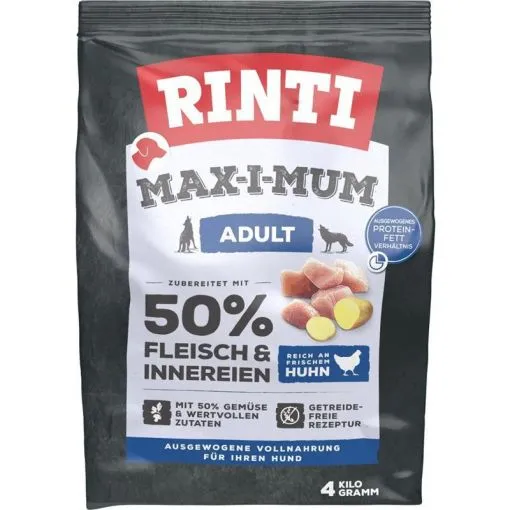 Rinti Max-i-mum Adult Huhn 50% 4kg Rinti Max-i-mum Adult Huhn 50% 4kg