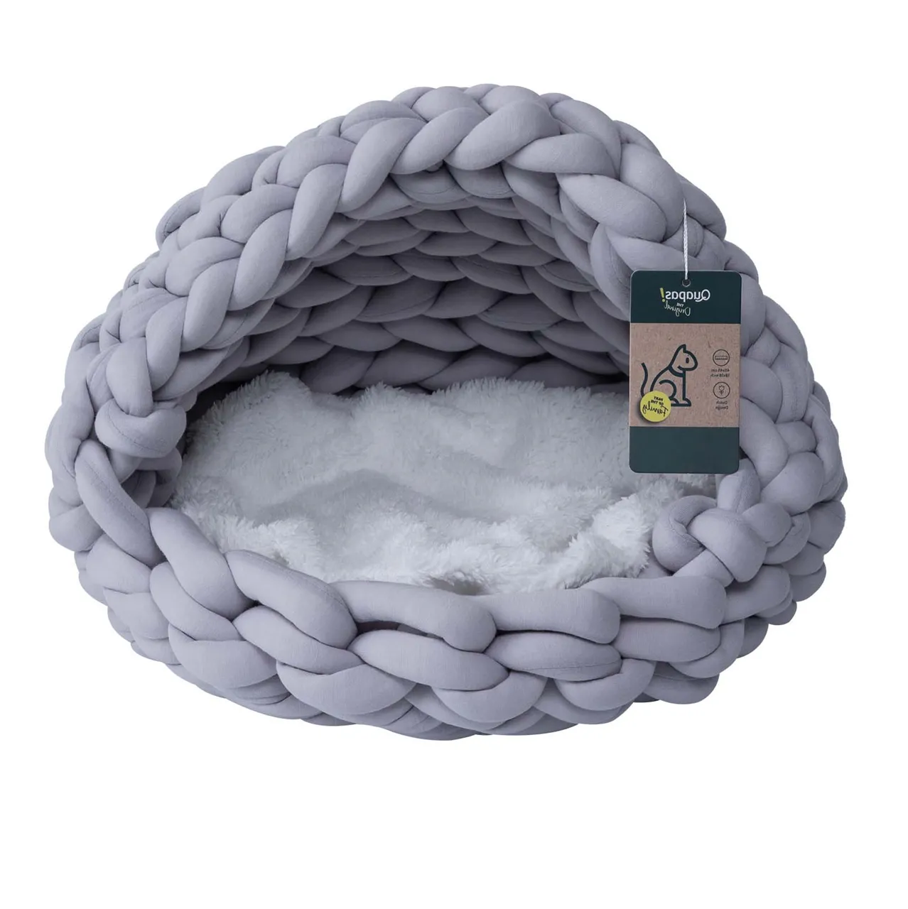 Quapas Bed Woven Iglo Grey