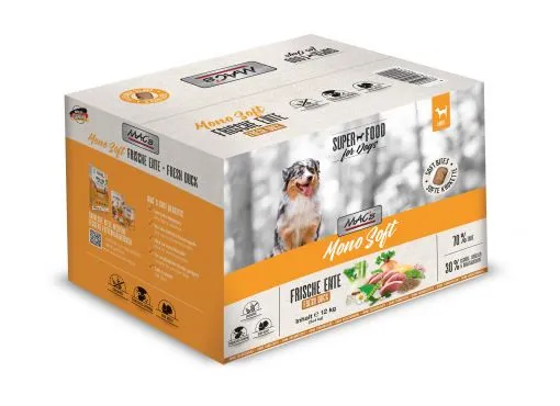 MACs Dog Mono Soft Frische Ente 3x4kg MACs Dog Mono Soft Frische Ente 3x4kg