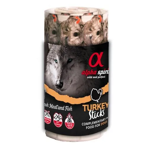 alpha spirit Dog Ristra Stick Pute