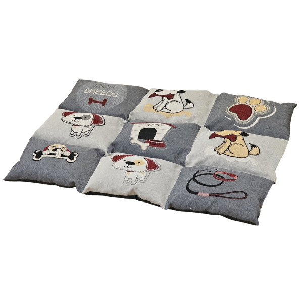 Nobby Hunde-Matte eckig Patcky grau/beige