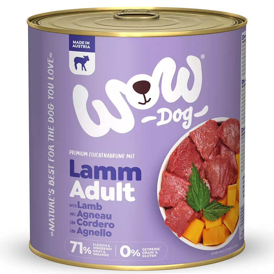 Wow Dog Adult | Mit Lamm 6x800g Dosen