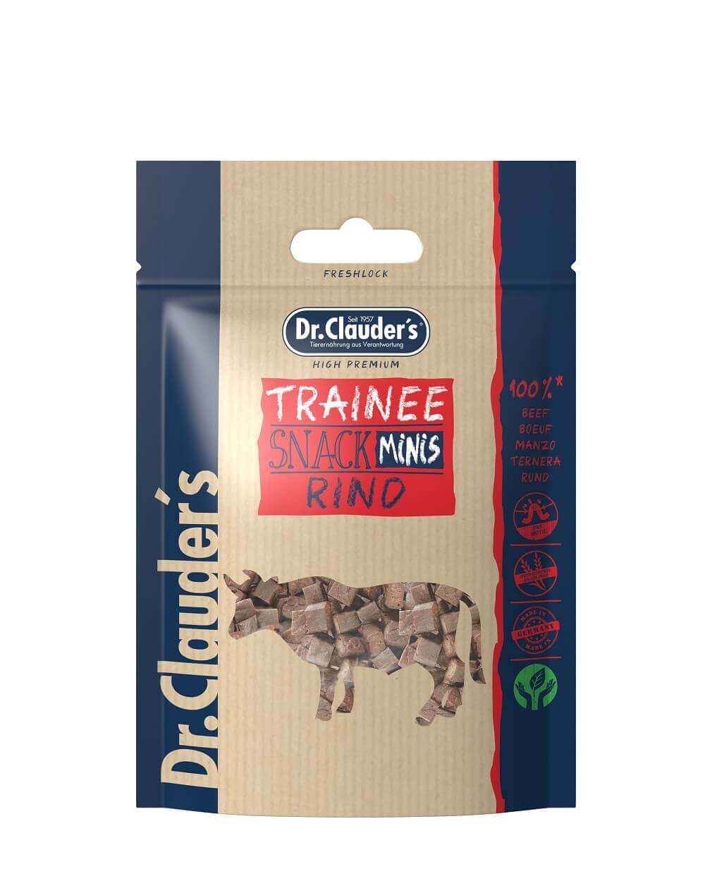 Dr.Clauder´s Trainee Snack Minis Rind 50g