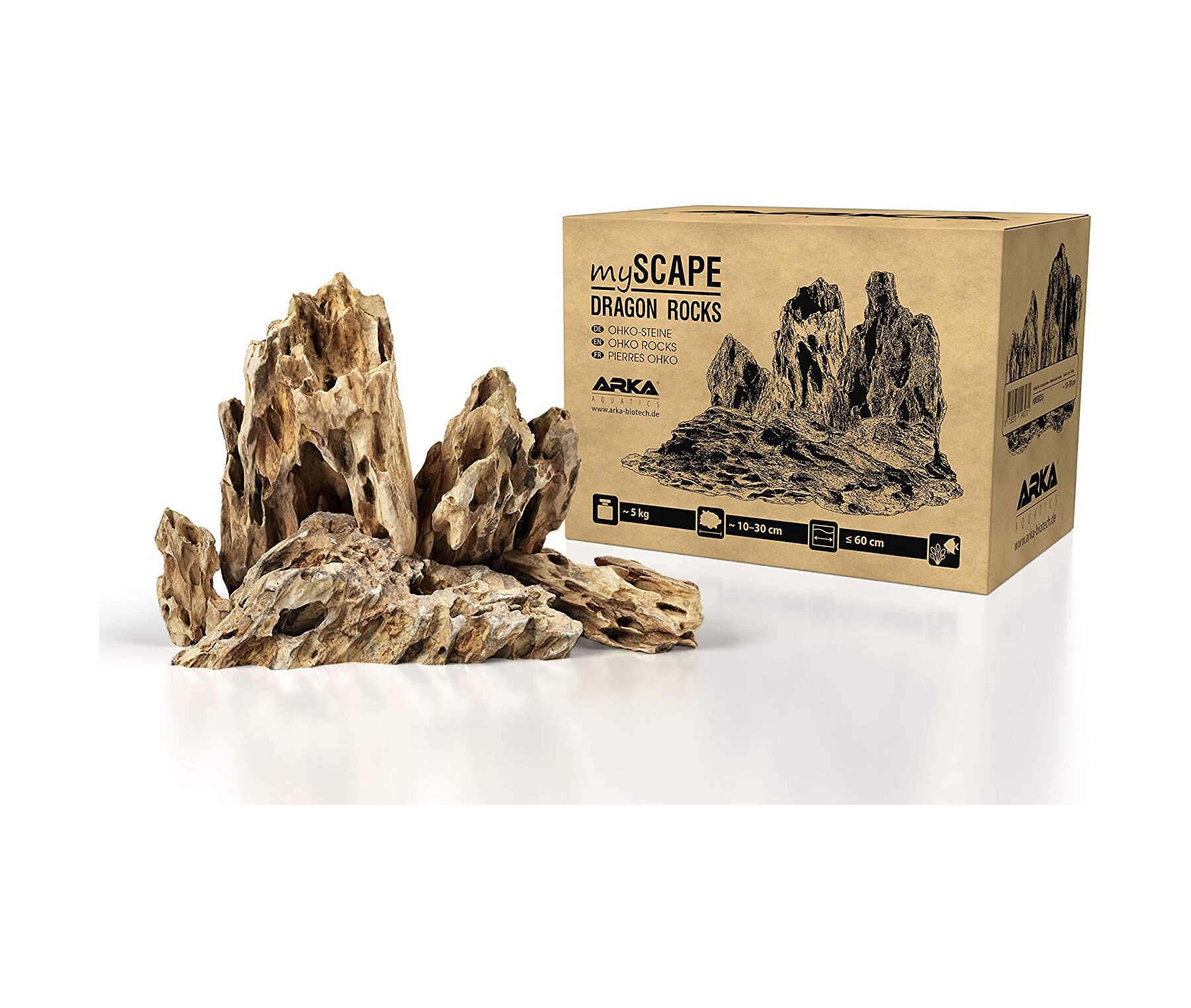 Arka - myScape-Rocks Dragon Ohko-Gestein 10-30cm 5kg