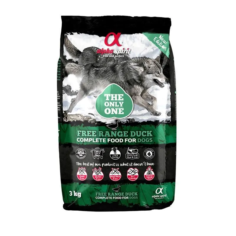 alpha spirit Dog The Only One Freiland-Ente 3kg alpha spirit Dog The Only One Freiland-Ente 3kg