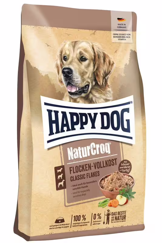 Happy Dog NaturCroq Flocken Vollkost 1,5 kg Happy Dog NaturCroq Flocken Vollkost 1,5 kg