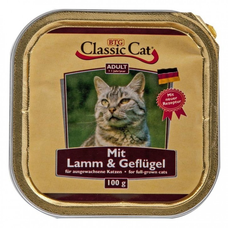 Classic Cat Schale mit Lamm & Geflügel 100 g - 30 Stück
